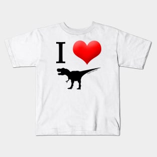 I Heart Dinos #black Kids T-Shirt